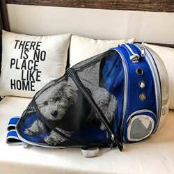 Space Capsule Cat and Dog Backpack, Portable Transparent Pet Bag, Backpack, Cat Cage, School Bag, Breathable Cat Bag