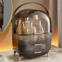 Light Luxury Cosmetics Storage Box, Dust-Proof, High-End, Large-Capacity Dressing Table, Skin Care Product, Facial Mask Storage Rack, Makeup Box