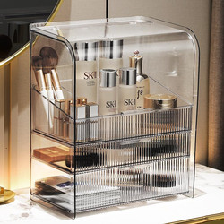 Internet Celebrity Extra-Large Cosmetic Storage Box, Transparent Dust-Proof Acrylic Mask and Skin Care Product Makeup Box, Desktop Drawer