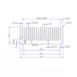 Nhôm tản nhiệt hồ sơ 120*69*27 * MM tản nhiệt điện tử mô-đun tản nhiệt oxy hóa màu đen có thể được tùy chỉnh 