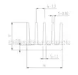 hệ thống tản nhiệt Tản nhiệt chip 20*14*11MM tản nhiệt điện tử chip định tuyến khối tản nhiệt quạt t400i Linh kiện tản nhiệt