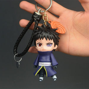 
Cross-border Uchiha Obito figure keychain ornaments pendant accessories trendy animation peripheral model doll cartoon