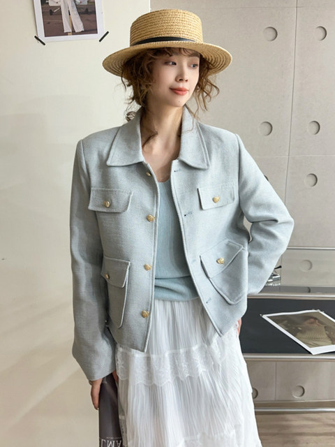Lapel Short Jacket Women's 2021 Spring and Autumn Temperament Fashion Loose All-match Blouse main image 0