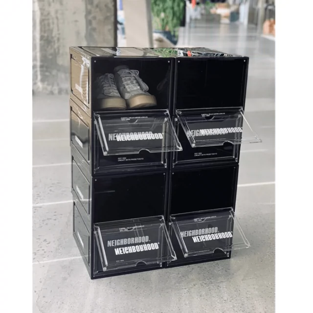 现货NEIGHBORHOOD CI / P-SNEAKER STORAGE 塑料鞋盒收纳盒21AW-Taobao