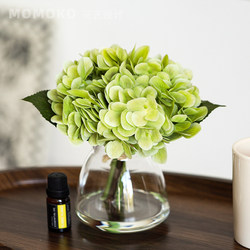 Nordic Modern Hydrangea Artificial Water Flower Arrangement, Simulated Water Flower Small Table Flower Series, Model Room Bathroom Countertop Small Potted Flower