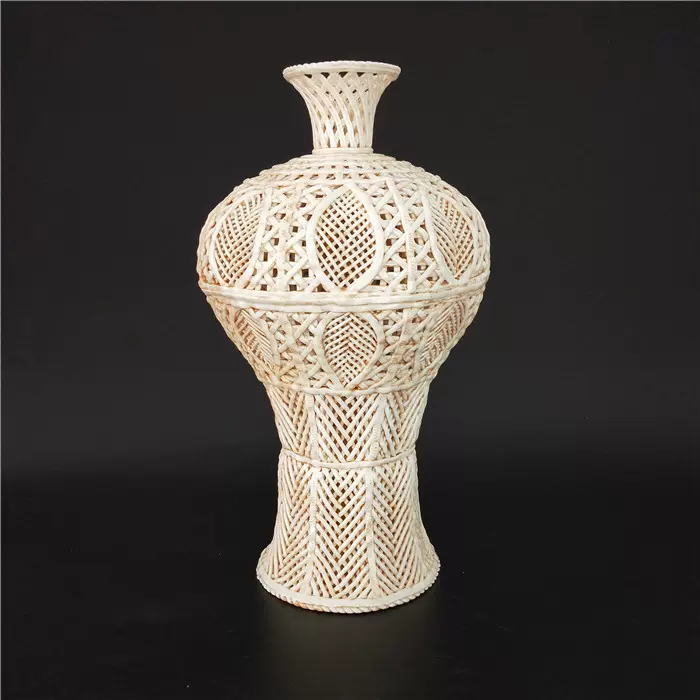 宋哥窑黄釉金丝铁线花口碗古董古玩五大名窑仿古瓷器摆件收藏