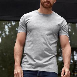 
Outdoor Merino wool quick drying clothes breathable round neck mountain climbing hiking jogging merino short-sleeved men's sports T-shirt