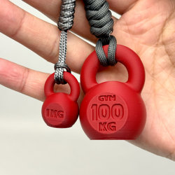 Fitness Buddy 3D Printed Kettle Bag Pendant Sports Accessory [Magnetic]