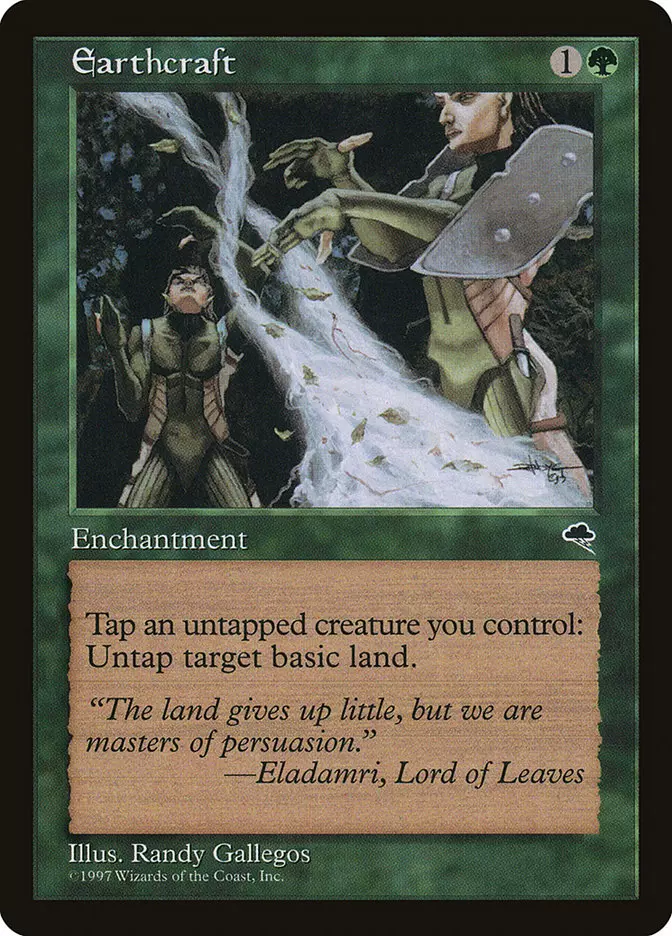 Mtg 大地の知識 中国語 Earthcraft操地术MTG万智牌TMP暴风雨RL不重印繁中/日/英文