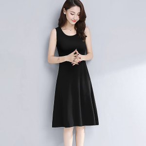 
Dresses for women 2026 new summer ladies small French temperament slim knitted dress mid-length skirt