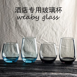 Hotel Guest Room Mouthwash Cup, Light Luxury, Simple Transparent Glass Water Cup, Inn Couple Toothbrushing Cup, Washing Cup