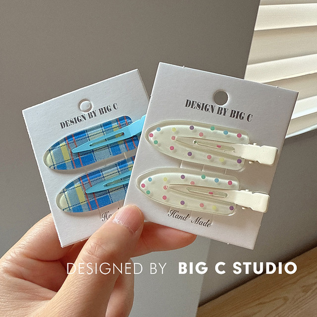 Sweet dopamine markless hair clip cute girl versatile side bangs clip cartoon fruit hair duckbill clip