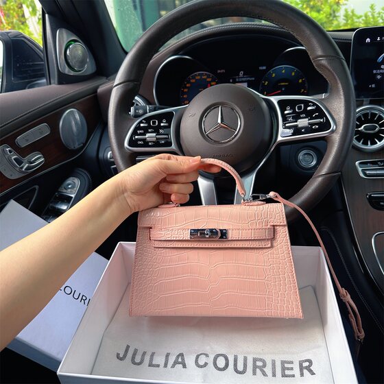 
JULIA COURIER Women's Bag Crocodile Pattern Kelly Bag Women's 2026 New Single Shoulder Crossbody Handbag Commuting