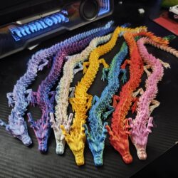 3D Printed Chinese Dragon with Movable Joints, Creative Ornament, Car Decoration, Creative Figurine, Children's Toy Gift