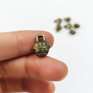 
Creative Brass Year-End Peace Bell Lanyard Hanging Year-End Baby Hands and Ankle Chains DIY Accessories Decorative Pendants