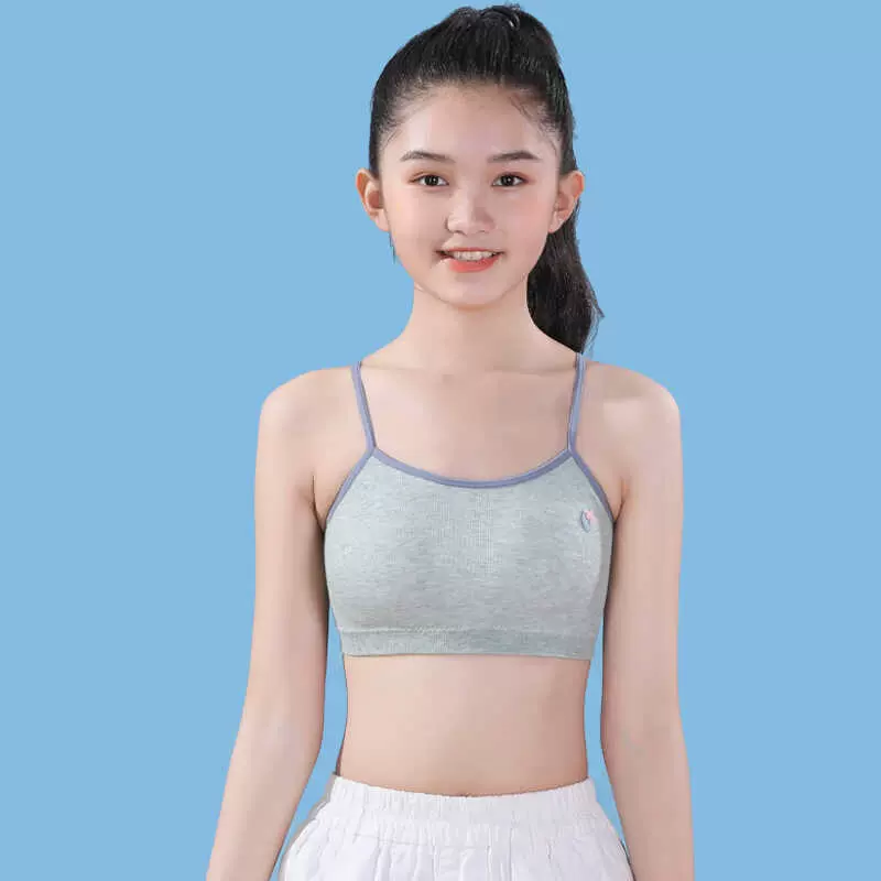 内衣文胸小初中学生第一二三阶段女大童发育期夏秋季薄款背心抹胸
