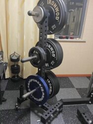 Movable Large-Spaced Barbell Plate Rack, Barbell Plate Storage Rack, Heavy-Duty Plate Storage Rack, Barbell Storage Rack