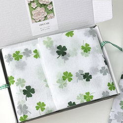 ins Four-Leaf Clover Snow Pear Paper Gift DIY Flower Gift Card Packaging Material Airplane Box Lining Decorative Paper