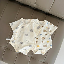 Boys short-sleeved butterfly jacket summer pure cotton outer wear