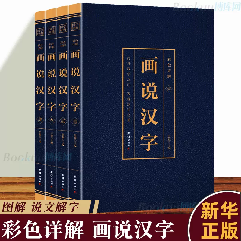 正版4册画说汉字话说汉字说文解字许慎著汉字的故事有故事的汉字1000个汉字中文记忆技巧古代汉语常用字典起源演变