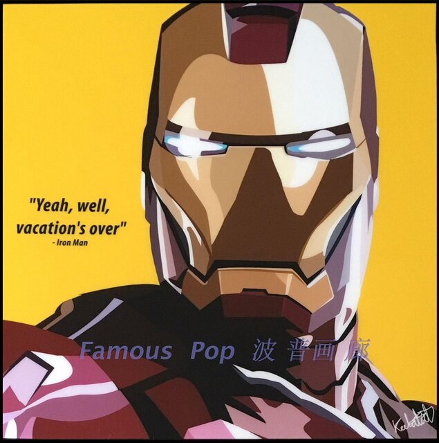 Marvel Iron Man hanging painting Iron Man Iron Armor Thai KEETATTA Pop Art Decoration Painting