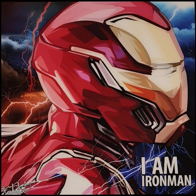 Marvel Iron Man hanging painting Iron Man Iron Armor Thai KEETATTA Pop Art Decoration Painting