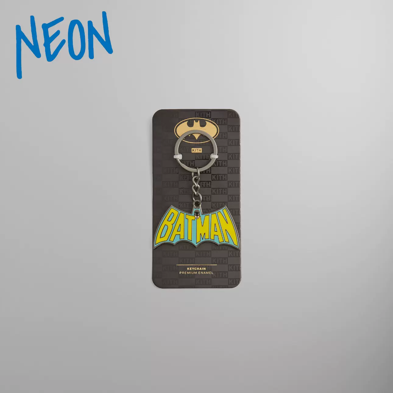 KITH Batman Retro Logo Keychain蝙蝠侠联名钥匙扣