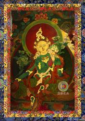 . 〓svatba Zdarma Světlo Sakyi〓raocha Temple Lower Secret Courtyard Green Tara Ethnic Style Coated Paper