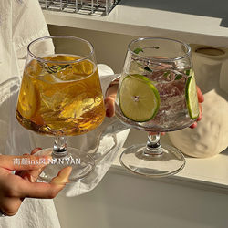 ins Wind-Shaped Short Glass Cup, High-Value Cocktail Cup, Cold Coffee Cup, Soda Sparkling Water Cup