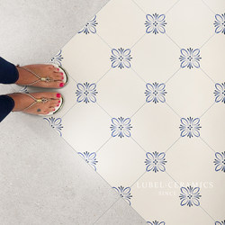 Cream-Colored Patterned Tiles for Bathroom, Non-Slip Floor Tiles for Guesthouses, Restaurants, Balconies, Kitchens, and Non-Slip Entrance Tiles