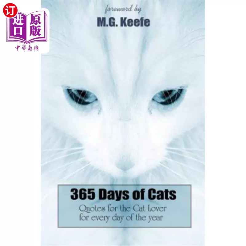 中商海外直订 365 Days Of Cats Quotes For The Cat Lover 猫的