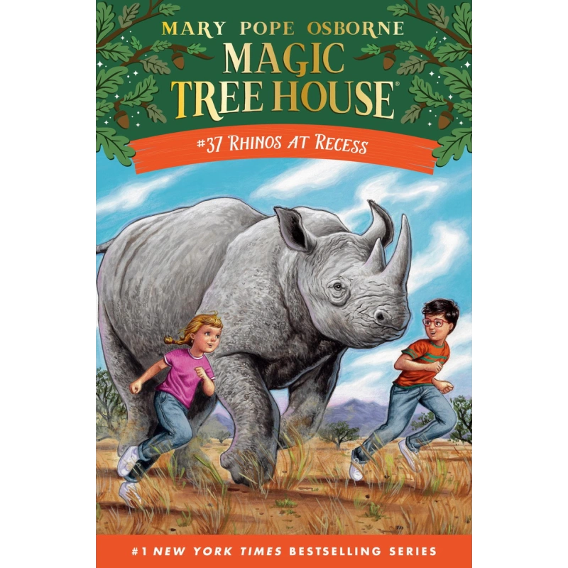 Magic Tree House #37：Rhinos at Recess 神奇树屋第一季：37 英文原版 