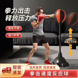 Boxing Training Device Speed Ball for Home Use, Suitable for Adults and Children, Standing Punching Bag, Rebound Ball, Dodge and Reaction Target, Non-Falling Dummy
