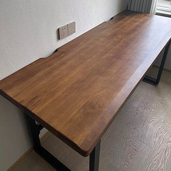 Solid Wood Double Computer Desk Large Desk Desktop Bedroom Large Long Home Office Desk Workbench Two-Person Gaming Desk