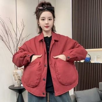 
Fashionable Casual Short Jacket Women's Western Style Mother's Cotton Coat