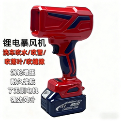 Brushless Lithium Battery Blower with High Torque, Rechargeable, for Car Washing, Water Blowing, Snow Blowing, Leaf Blowing, Multifunctional Power Tool