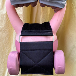Portable kettlebell and dumbbell weight gain artifact binding belt