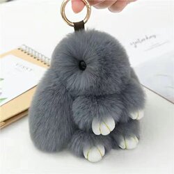 Super Cute Plush Bunny, Adorable Plush Pendant, Cute Bunny Bag Charm, Trendy Plush Toy Keychain