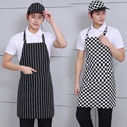 Chef Apron Men's Long Full-Body Apron Women's Hotel Restaurant Kitchen Work-Specific Apron Halter Neck D