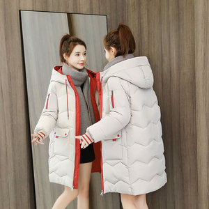 
Off-season mid-length down-padded jacket for women Korean style loose cotton-padded jacket 2025 new winter coat for small people cotton-padded jacket