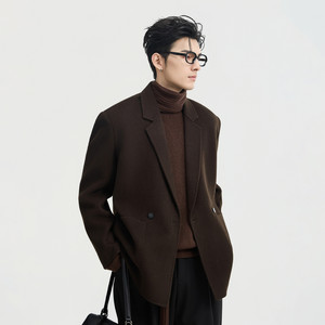 
{100 whole wool} Piaget Zall 25 autumn and winter short woolen coat men's commuter double-sided woolen suit jacket