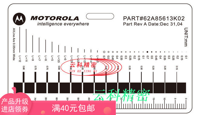 High-Precision Standard Point Line Gauge Promotion Stain Kaffilin Ruler ...