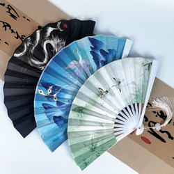 8inch 10inch New Chinese Style Fan with Double-Sided Cartoon Pattern, Traditional Silk Cloth Fan, Internet Celebrity Fan Manufacturer