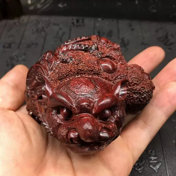 2寸仿古黄杨木雕吉川精雕工艺品小摆件手把件Q版福禄寿