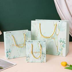 High-Quality Blue Paper Bags, Fresh Gift Bags, Souvenir Bags, Tote Bags, Gift Packaging Bags, Exquisite Small Bags