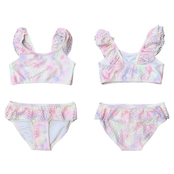 
High-looking cute princess girl baby split swimsuit
