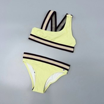Girl's vest triangular split bikini swimsuit
