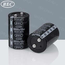 Original Disassembled Taiwan Hec 50v180000uf Screw Foot Low Voltage Audio Amplifier Filter Fever Capacitor