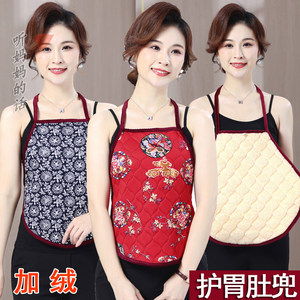 Winter, middle-aged and elderly women's camel velvet cotton bellyband thickened stomach protection plus velvet belly protection vest warm and cold-proof ladies' large size
