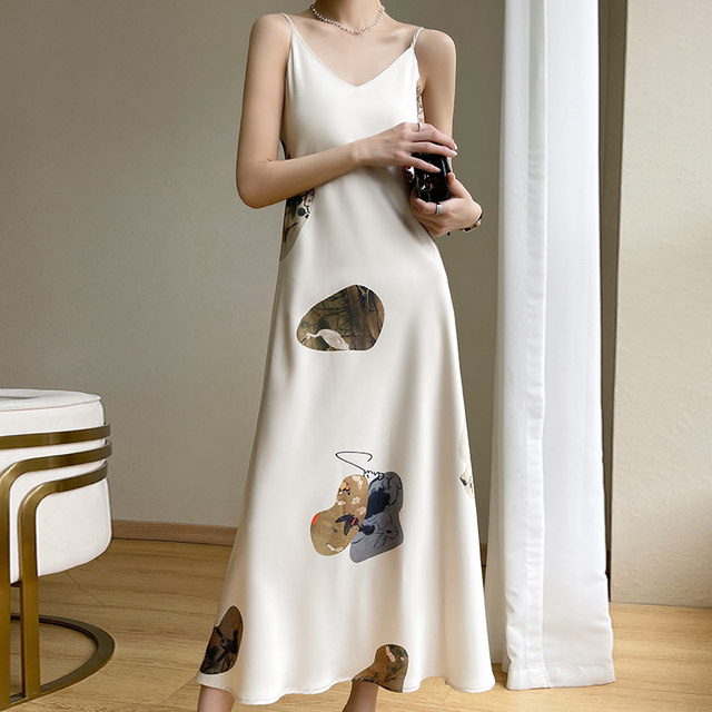 Spring Dress Sexy Trend V neck Backless Slim Fit Sheath Suspender